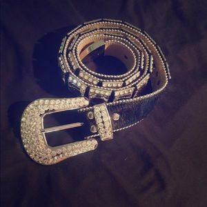 b.b. simon Swarovski Crystal Designer Belt.